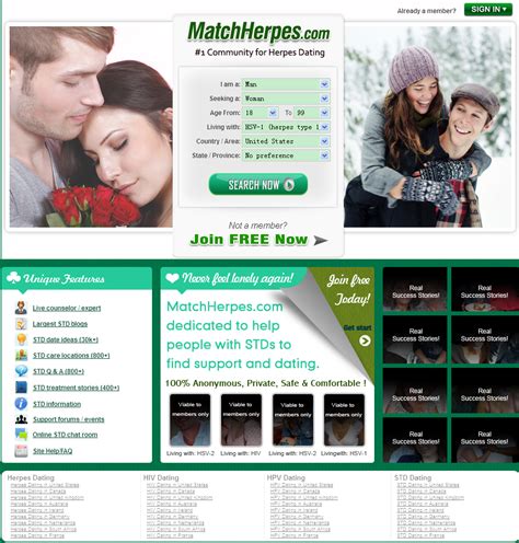 Online dating for herpes
